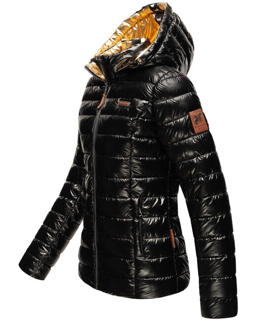 Navahoo Aurelianaa damen Winterjacke mit Kapuze, schwarz