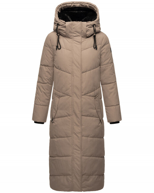 Navahoo HINGUCKER damen Winterjacke mit Kapuze, hellgrau