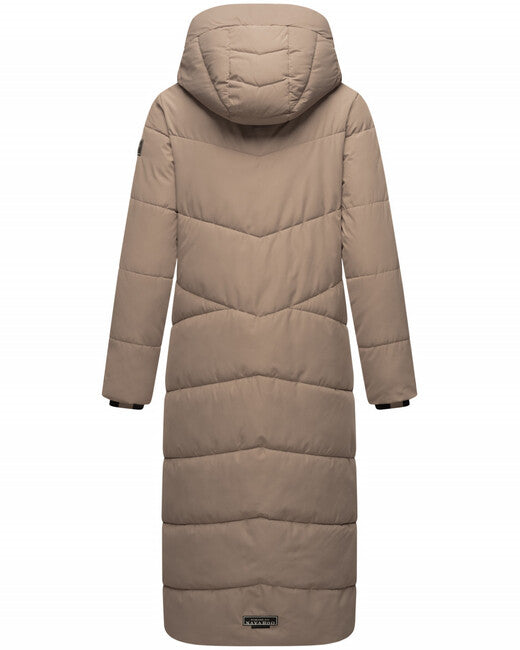 Navahoo HINGUCKER damen Winterjacke mit Kapuze, hellgrau
