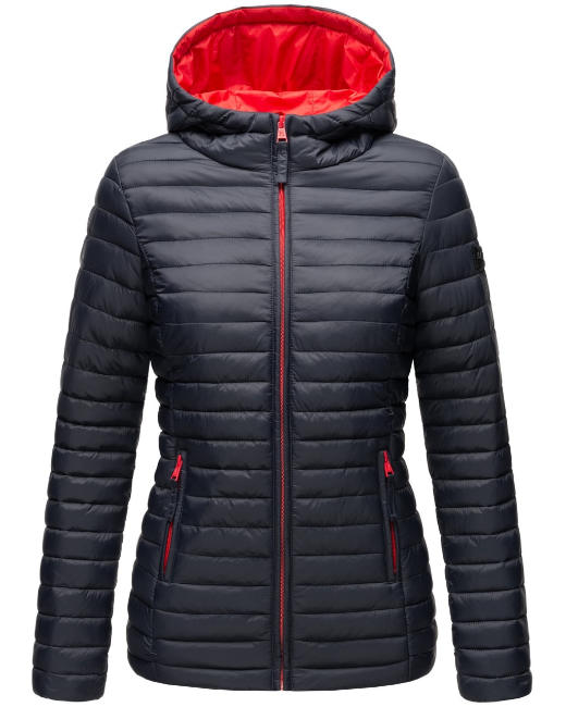 Marikoo ASRAA damen-Übergangsjacke mit Kapuze, navy