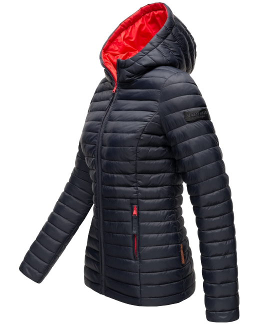Marikoo ASRAA damen-Übergangsjacke mit Kapuze, navy