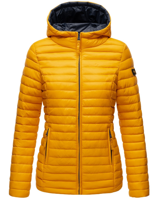 Marikoo ASRAA damen-Übergangsjacke mit Kapuze, gelb