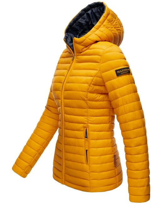 Marikoo ASRAA damen-Übergangsjacke mit Kapuze, gelb