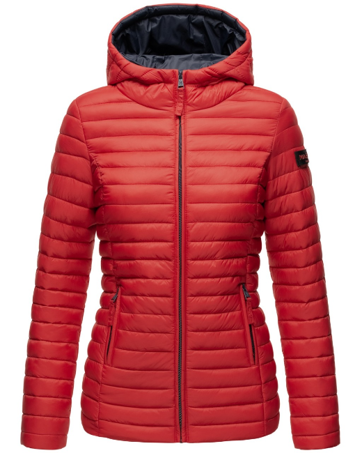 Marikoo ASRAA damen-Übergangsjacke mit Kapuze, rot