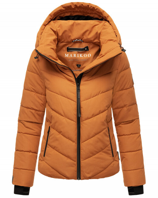 Marikoo SAMUIAA cinnamon damen-winterjacke mit kapuze