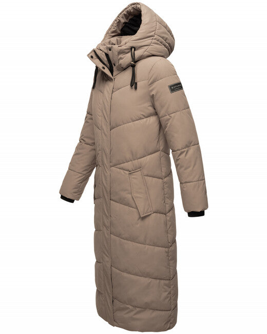 Navahoo HINGUCKER damen Winterjacke mit Kapuze, hellgrau