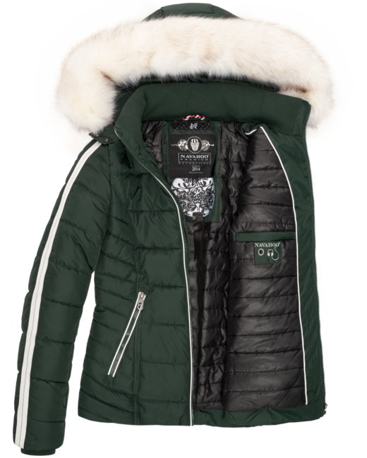 Navahoo KHINGAA´S damen Winterjacke mit Kapuze, grün