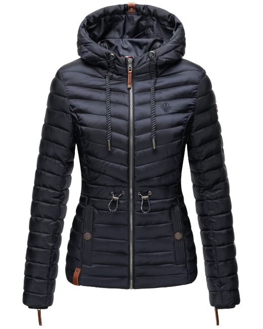 Marikoo ANIYAA damen-Übergangsjacke mit Kapuze, navy
