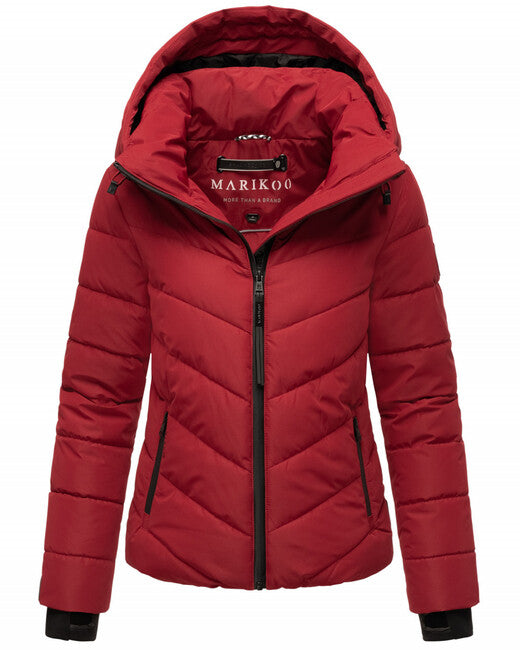 Marikoo SAMUIAA damen-Winterjacke mit Kapuze, dark red