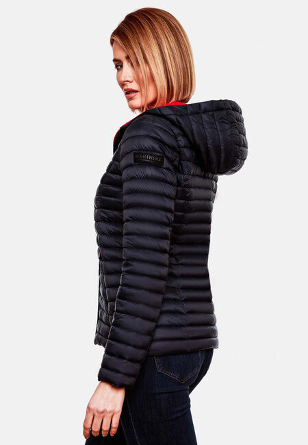 Marikoo ASRAA damen-Übergangsjacke mit Kapuze, navy