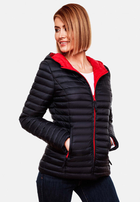 Marikoo ASRAA damen-Übergangsjacke mit Kapuze, navy