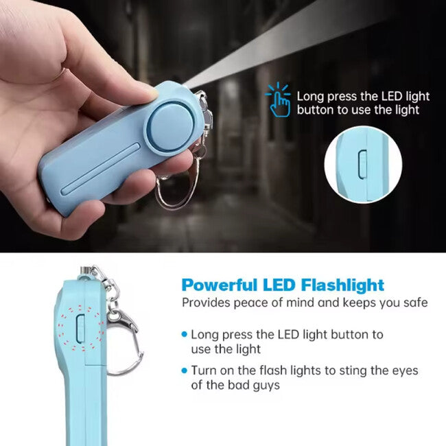 W&G SHIELD SOS Personenalarm mit LED-Licht und Zugkettenauslöser, schwarz