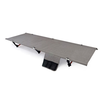 BasicNature Κρεβάτι Κατασκήνωσης Υπερυψωμένο, 190 cm, γκρι