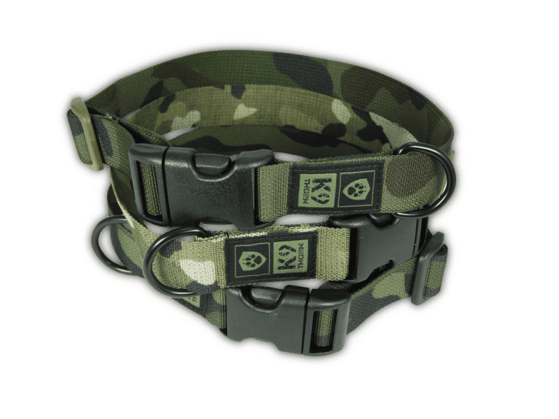 K9 Thorn halsband 25mm, tarnfarbe schwarz