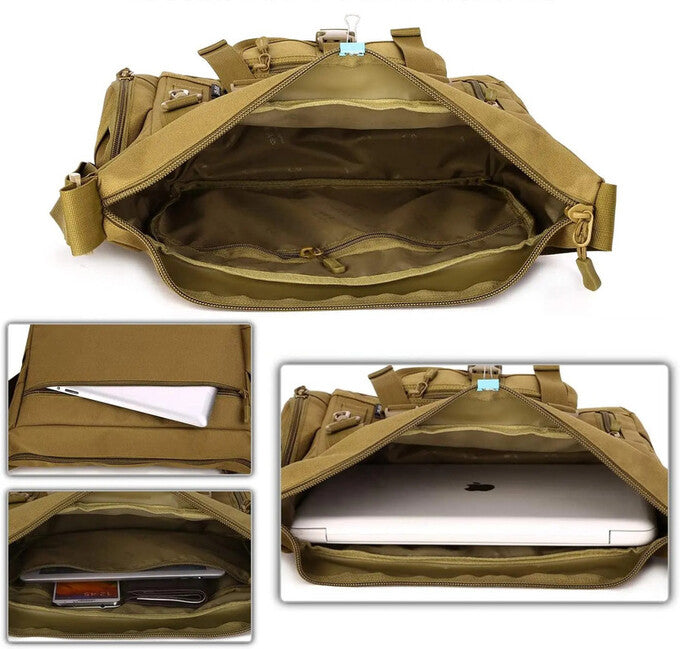 DRAGOWA TACTICAL Shrapnel Umhängetasche, CP schwarz
