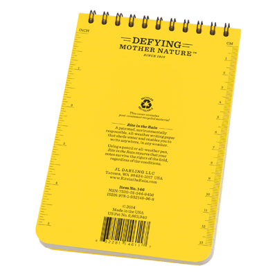 Rite In The Rain Nr. 146 all weather notebook gelb