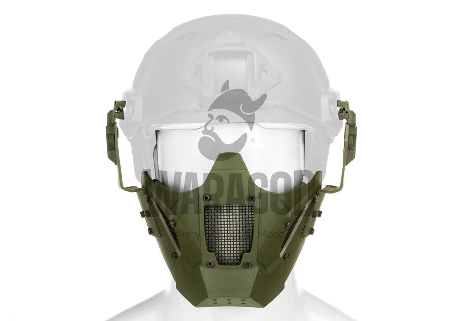 Pirate Arms Warrior Halbmaske für Form, oliv