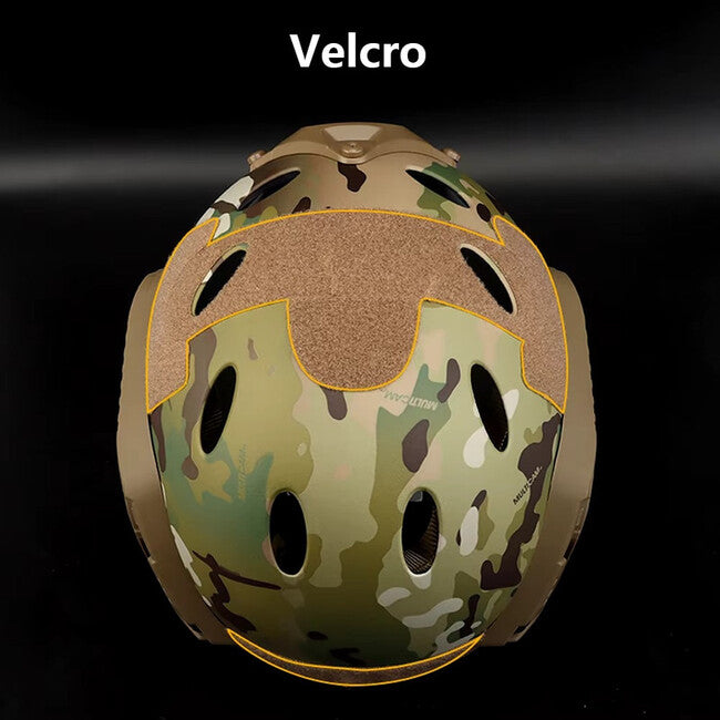 DRAGOWA Tactical Fast PJ Tactical Helmet with Bolt Goggles, Digital Woodland
