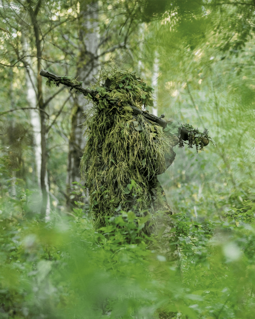 Mil-Tec Ghillie maskovací materiál Flecktarn