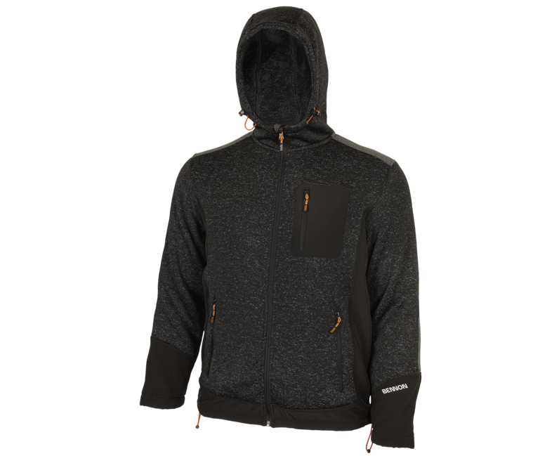 BENNON Sweatshirt NORTOS, grau/schwarz