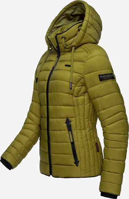 Navahoo Lulana damen Übergangsjacke mit Kapuze, moosgrün