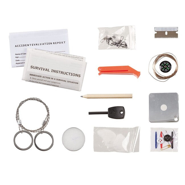 MFH Survival-Kit klein 22 Teile schwarz