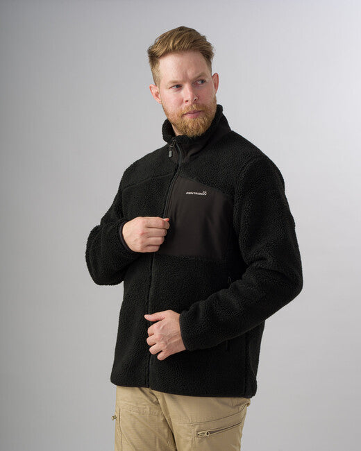 Pentagon Herren- Fleece- Jacke Summit Sherpa, schwarz