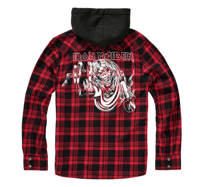 Brandit Eddy hoodie Dunkelrot und Schwarz