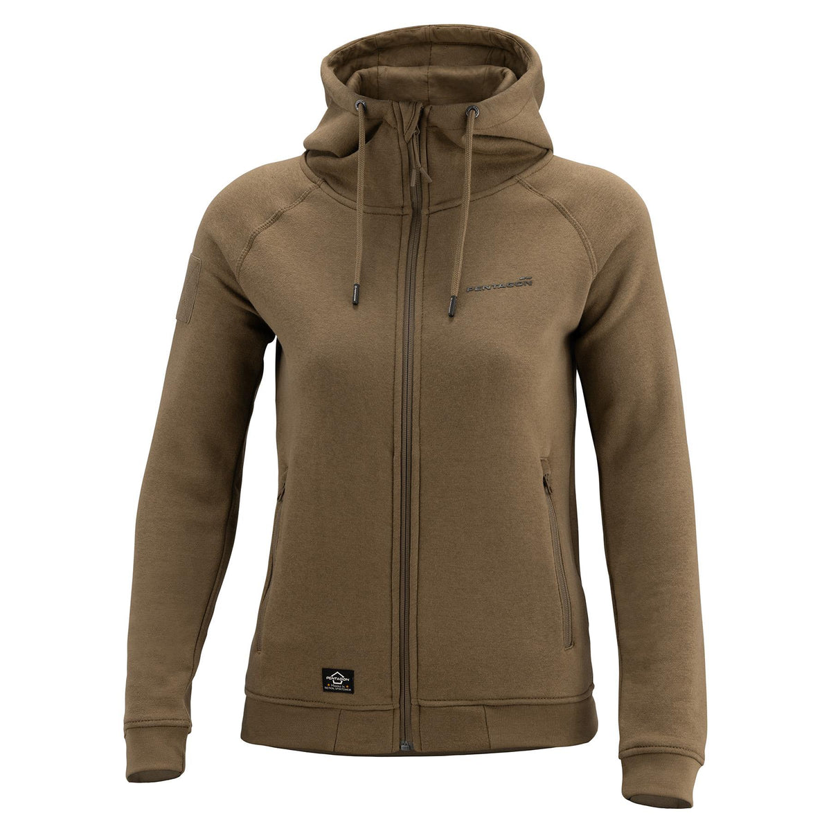 Pentagon Aphrodite Damen Sweatshirt mit Reißverschluss, coyote