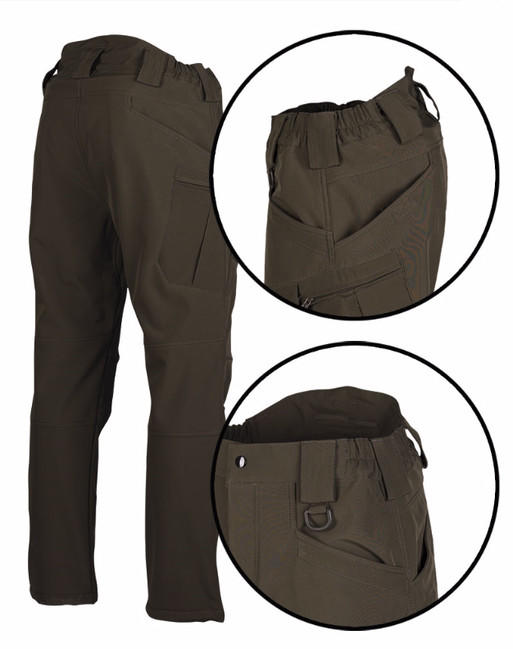 Mil-Tec Assault Softshell Hose, oliv