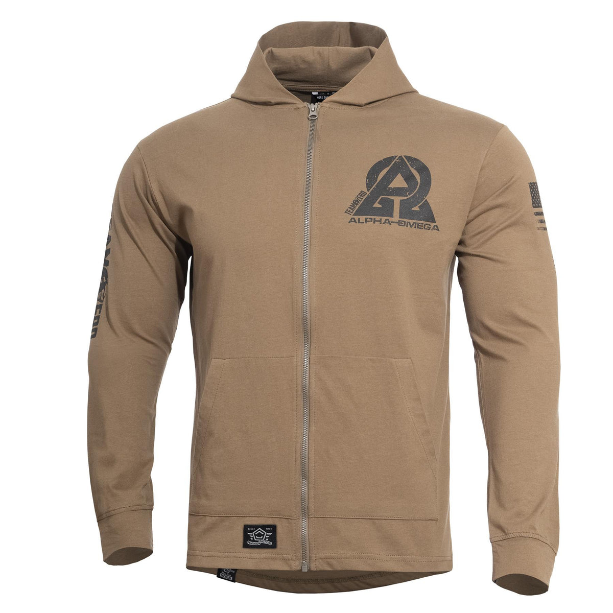 Pentagon Sweatshirt na zips Agis Instructor Zero 165g/m2, coyote