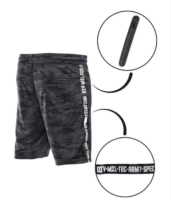 Mil-Tec Training herren-Shorts, dark camo