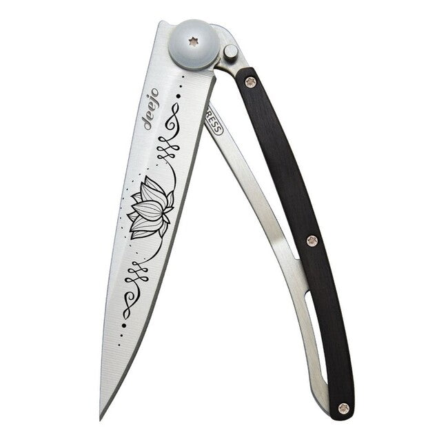 Deejo Tattoo wood Zen schließmesser