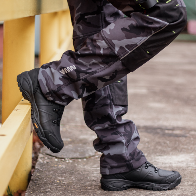 Bennon CAMOS Softshell Pants, Black/Grey