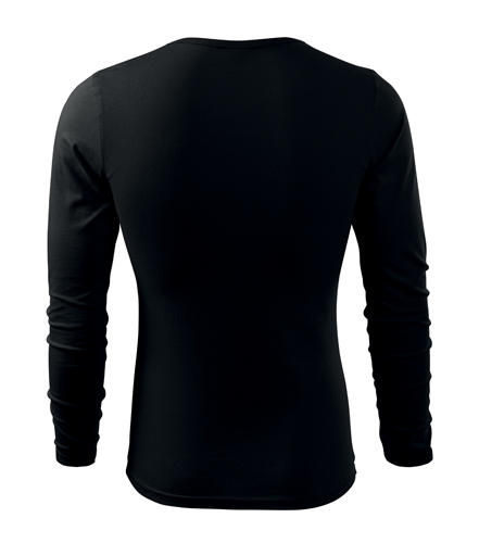 Malfini Fit-T langärmliges T-shirt, schwarz, 160g/m2