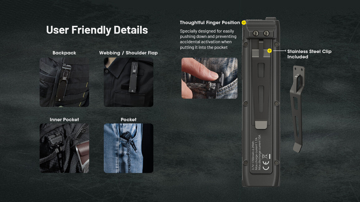 Nitecore EDC25 Επαναφορτιζόμενος Φακός