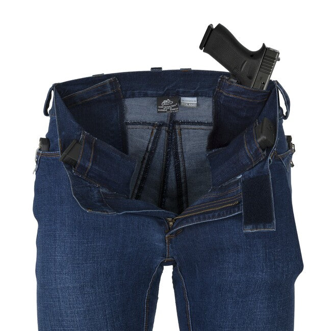 Helikon-Tex COVERT Tactical Pants, Denim Mid, Vintage Worn Blue