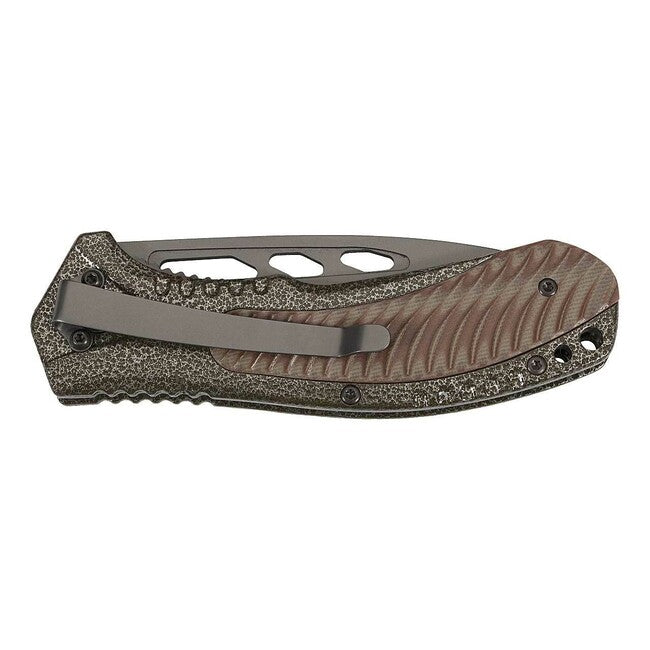 Herbertz TOP-Collection taschenmesser 8,7 cm, sandbraun, G10, Nylonscheide