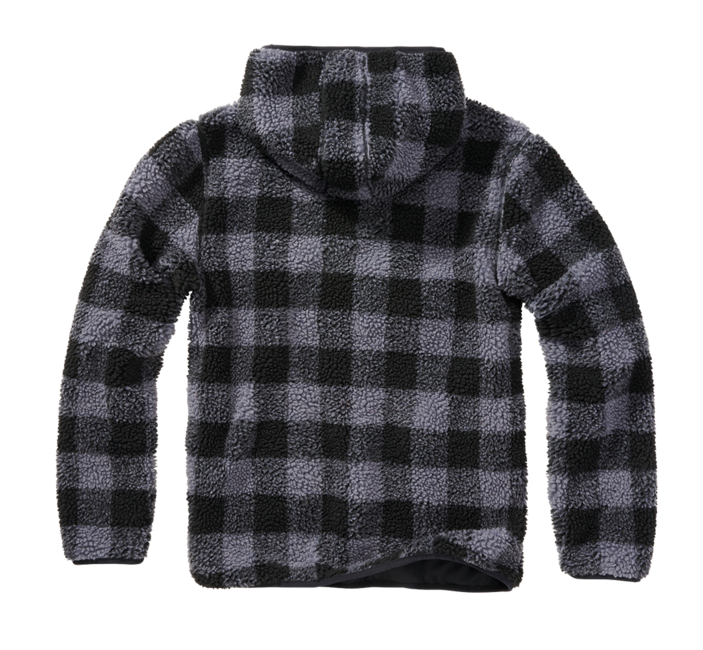 Brandit Teddyfleece Worker Fleecepullover, schwarz/grau