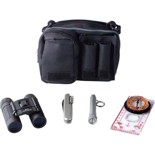 Baladeo PLR101 trekking-set mit messer, fernglas und keule