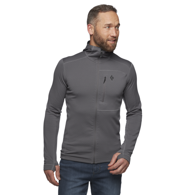 Black Diamond Coefficient herren sweatshirt, granit