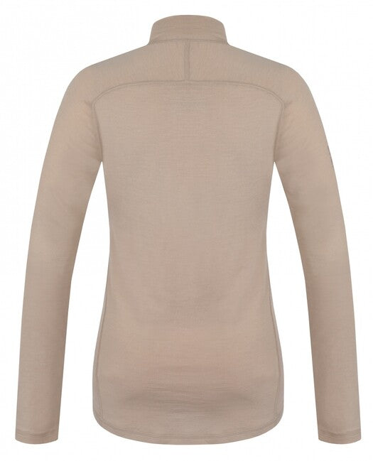 HUSKY Merow Zip thermo-shirt mit reißverschluss, beige