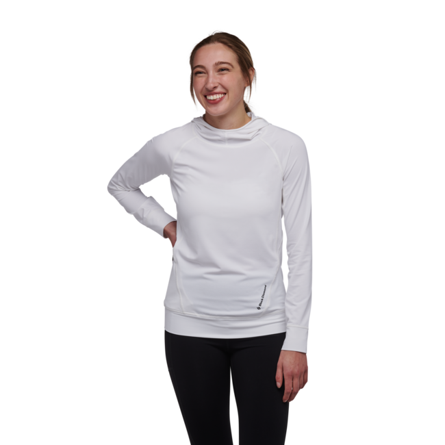 Black Diamond Alpenglow damen-Sweatshirt, weiß