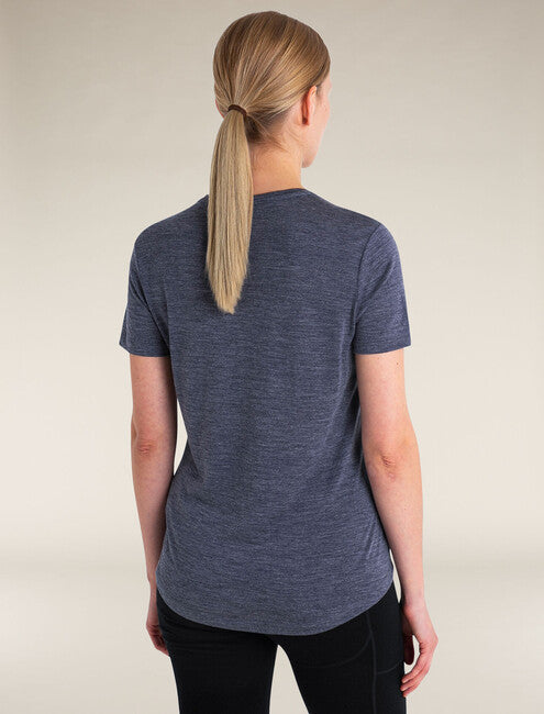 Icebreaker Cool Lite Sphere III damen merino kurzarm T-shirt 125, dunkelblau
