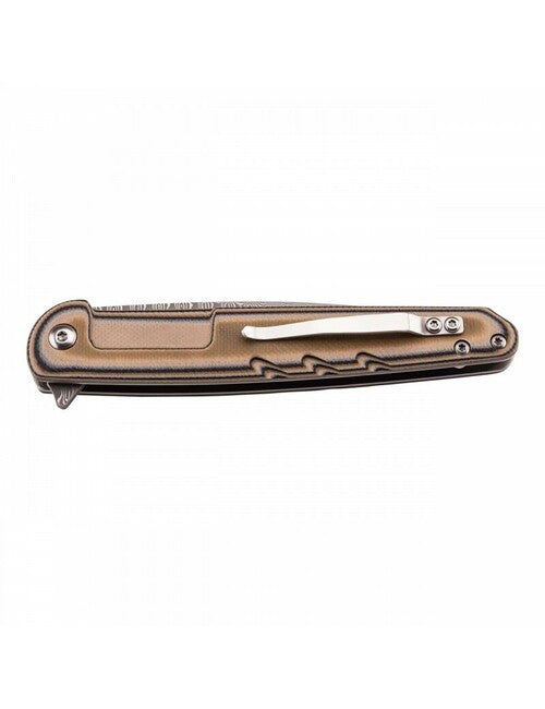 Herbertz Selektion Damast Spike einhand-taschenmesser 9,5cm, damast, g10