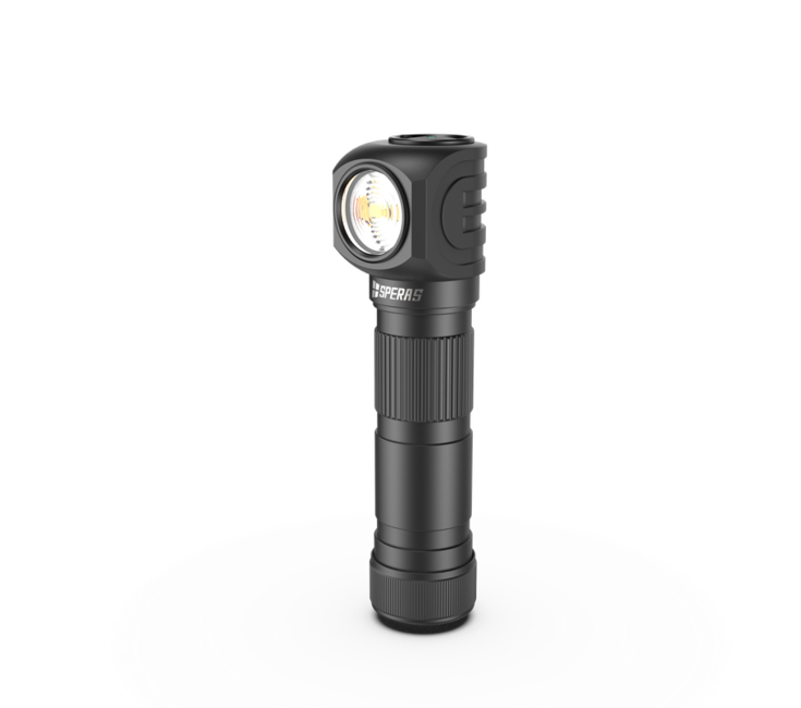 Speras SH18 wiederaufladbare stirnlampe schwarz
