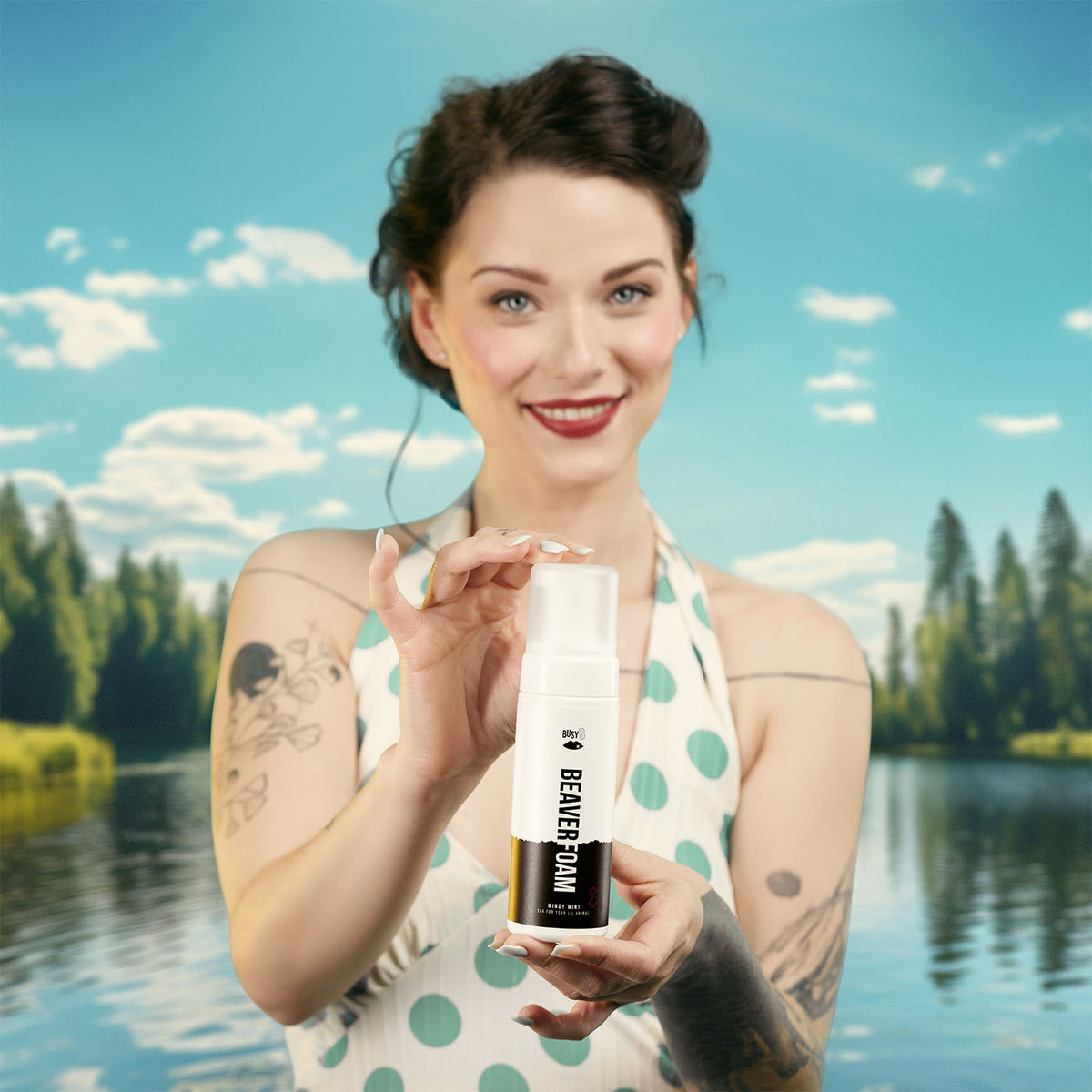 Becky Blossom Mindy Mint chladivá intímna pena na bobra, 150 ml