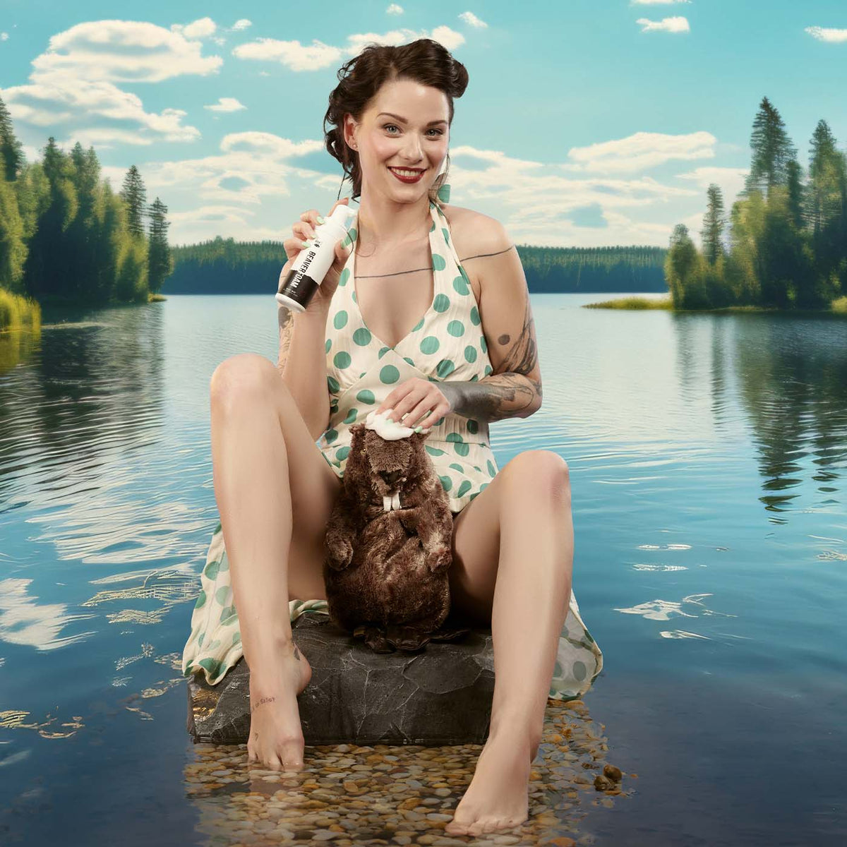 Becky Blossom Mindy Mint chladivá intímna pena na bobra, 150 ml