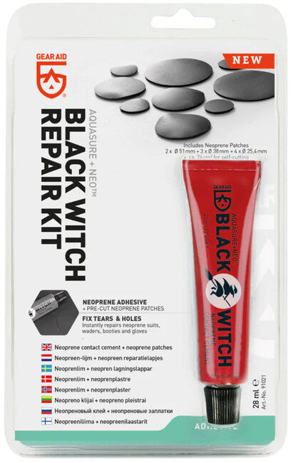 GearAid Aquasure +Neo neopren-klebstoff-kit 28 ml, black witch