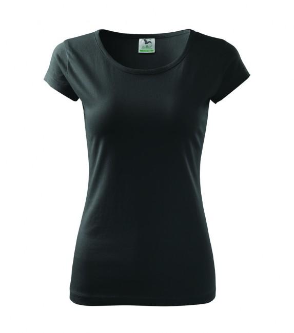 Malfini Pure damen-T-shirt, schwarz, 150g/m2